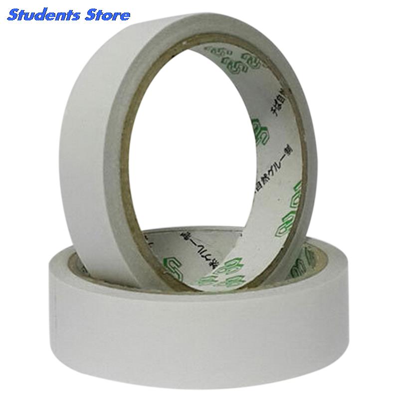 2 Rolls Wit Dubbelzijdig Tape Sticker Gel Adhesive Dubbelzijdig Tape Kantoor Schoolbenodigdheden Zelfklevende