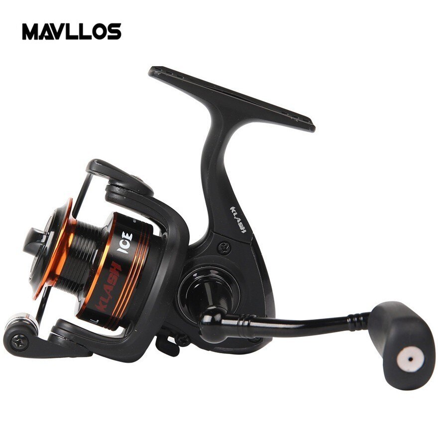 Mavllos Ultralight Ice Fishing Rod Reel Set Combo 8+1 Bearings Fishing Reel 2 Sections 52.5cm Portable Winter Fishing Tackle