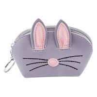 Damen Kawaii Karikatur Kaninchen bilden freundlicher Münzen Schlüssel Karte Geld Halfter Taschen Nette Mini Brieftasche Heißer Slae Münze Geldbörsen Frauen brieftasche: Violett