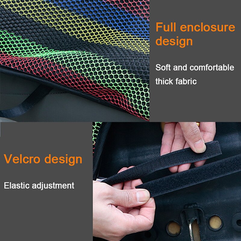M 3D cubierta de asiento de motocicleta de malla transpirable cubiertas de asiento de Red de bicicleta eléctrica Protector de enfriamiento duradero negro, rojo, dorado, azul, colorido