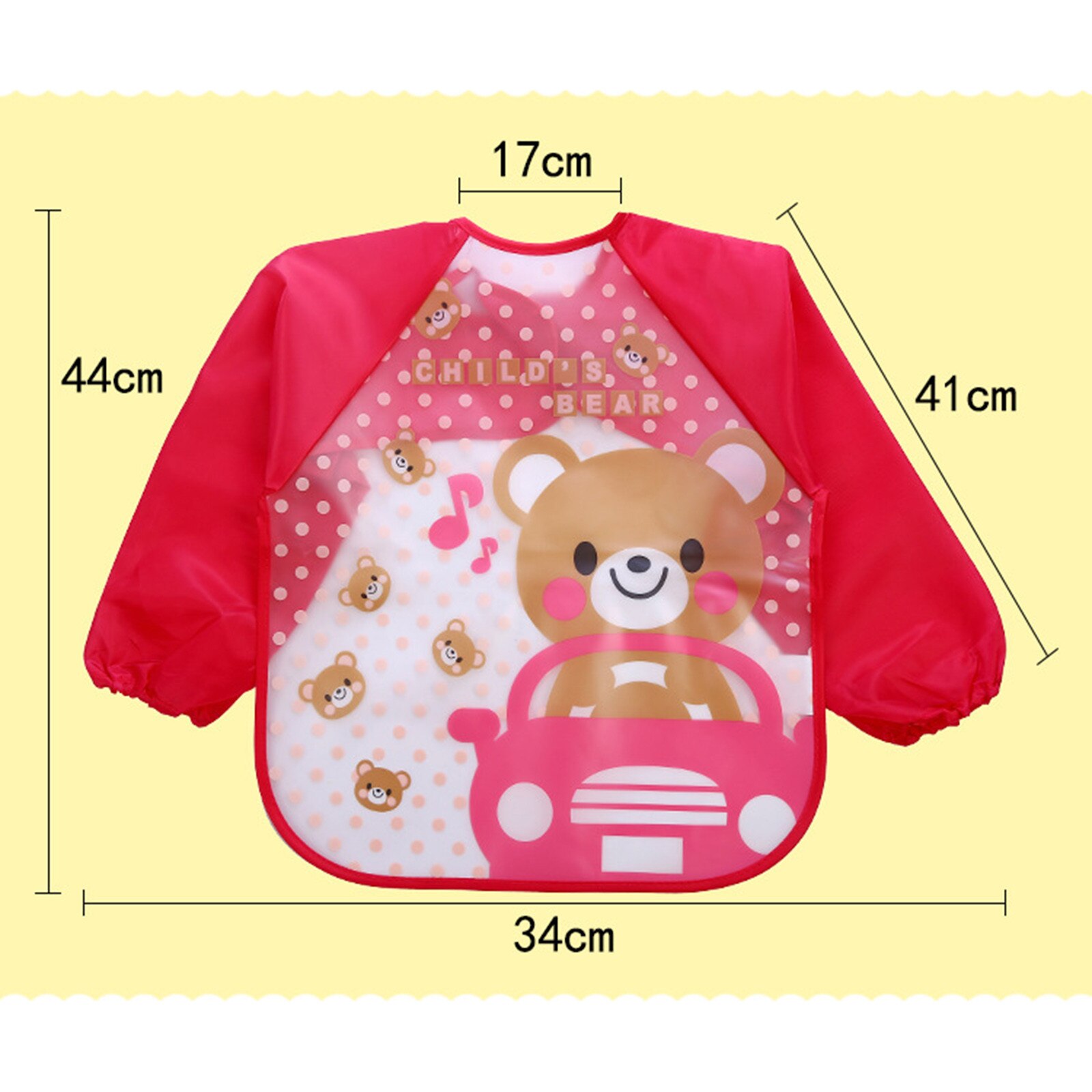 Baby Boy Bibs Waterproof Long Sleeve Kids Girl Bibs Kids Burp Cloth Feeding Bib with Pocket Child Apron Smock Baby Care Supplies