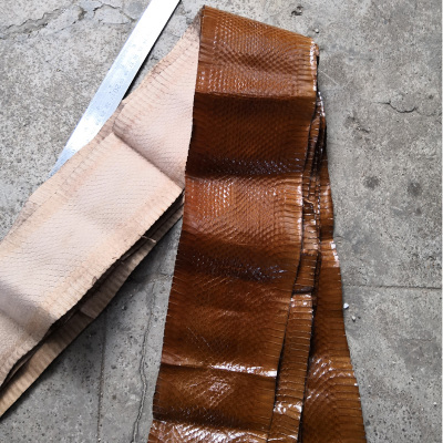 Diy Natuurlijke Slangenhuid Leer Stof Met Zeldzame Huid 100-110x10cm: 15-100x11cm
