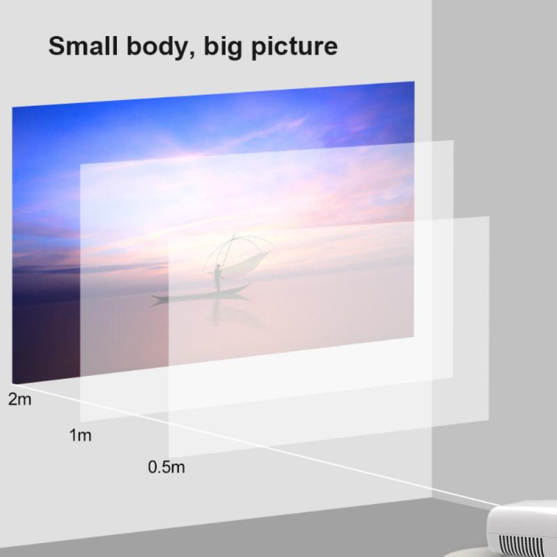 Mini Projector 1080P LED Projector Home Theater Cinema Raagbare Home Theater Film Live Games Led Micro Proyector