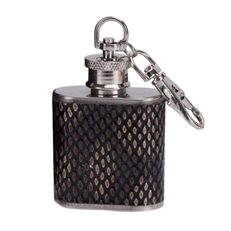 1/2 unzen Whiskey Flasche Flachmann Reise Alkohol Flasche Whiskey Tasche Mini Wein Flasche Flachmann Hängen Metall alkohol Flaschen: Stil eins 1oz