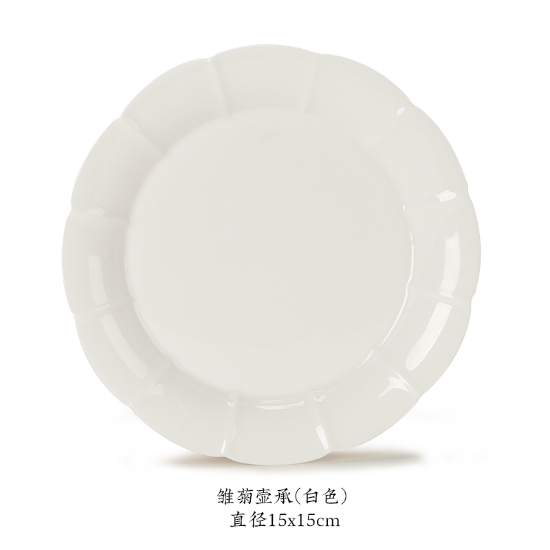 Cover Teacup Handmade Single Colored Glaze Petals Ceramic Tea Bowl Kung Fu Tea Set Gaiwan Tea Ceremony Bowl: Daisy pot (white)
