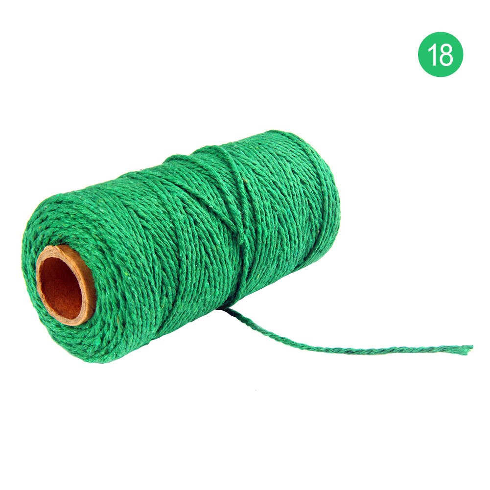 Cordon de ficelle en macramé coton naturel | Cordon en corde naturelle de coton 2MM/100M, décoration artisanale, cordon de ficelle en coton de boulanger suspendu à la main: 18