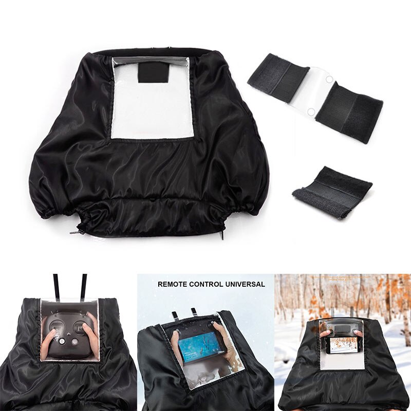 Windproof Thickened Warm Gloves Remote Control Transmitter Shield Cover Drones Winter Accessories FKU66