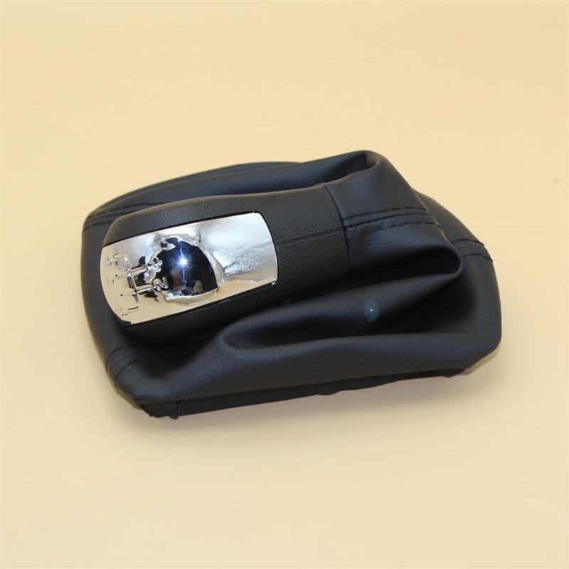 5 / 6 velocidad perilla de caja de cambios de cuero de arranque para Skoda Octavia 2 A5 A6 2004, 2005, 2006, 2007, , , , , ,