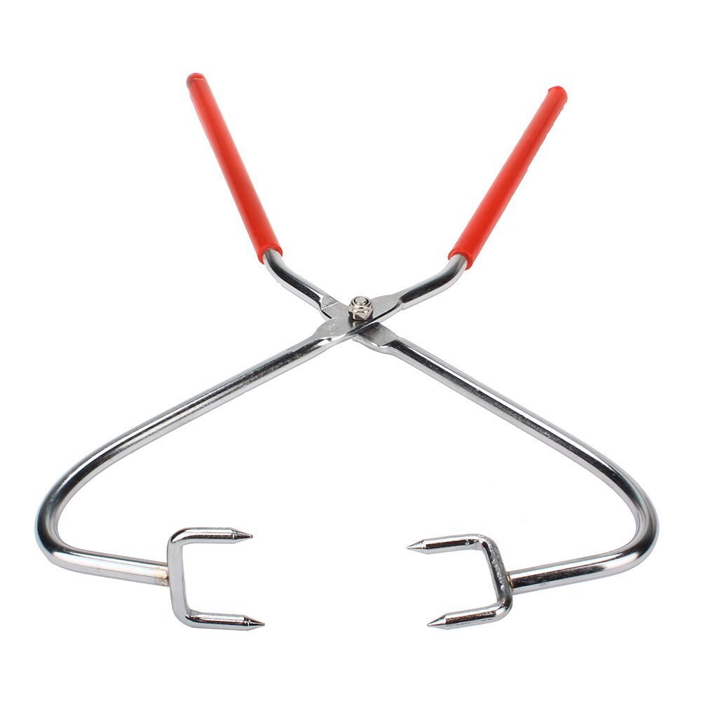 Stainless Steel Caliper Metal Pottery Clamp Clay Sculpture Dipping Tong Pottery Kiln Hand Clamp Clay Modeling Ceramics Tool