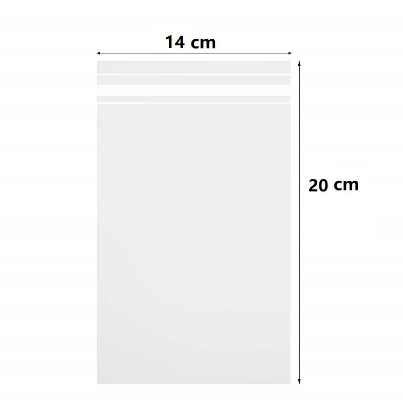 100Pcs/Pack Crystal Clear Resealable Polypropylene Poly Bags for Packaging, Clothing &amp; T Shirts Opp Self Adhesive Plastic Bag: Thickness 0.08mm / A