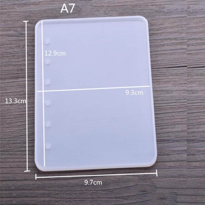 SNASAN Notizbuch abdeckung Silikon bilden für schmuck Harz Silikon bilden handgemachte DIY Epoxid harz formen: A7 Silikon Schimmel