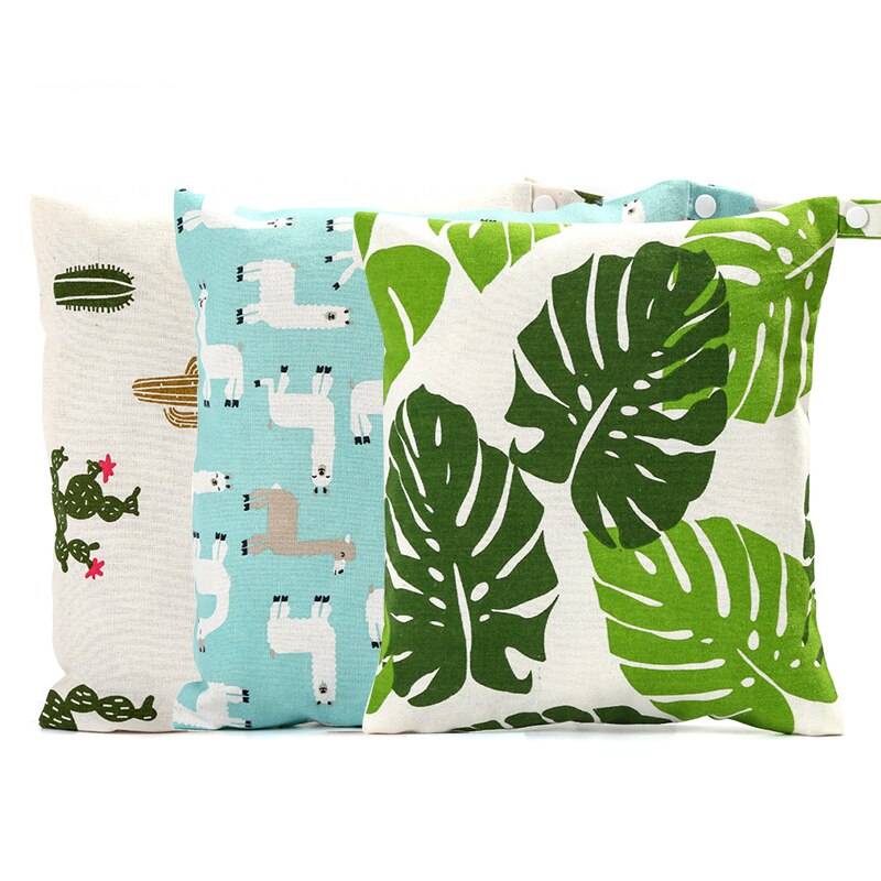 Baby Tuch Windel Tasche Mutter Kinderwagen Nass Taschen Multifunktionale Baby Windel Organizer wiederverwendbar Reißverschluss Windel Tasche
