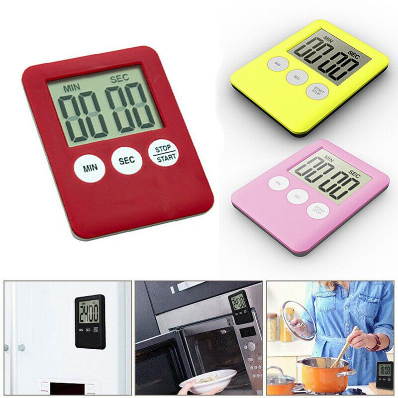 Reloj de pared Digital LCD electrónico preciso, temporizador de cuenta regresiva de , temporizador de ducha impermeable para baño #1