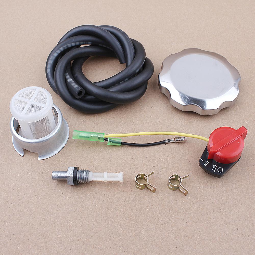 Brandstof Gas Tank Cap Schakelaar Tune Up Kit voor Honda GX160 GX200 GX270 GX340 GX390 17620-ZH7-023 Motor Generator Onderdelen
