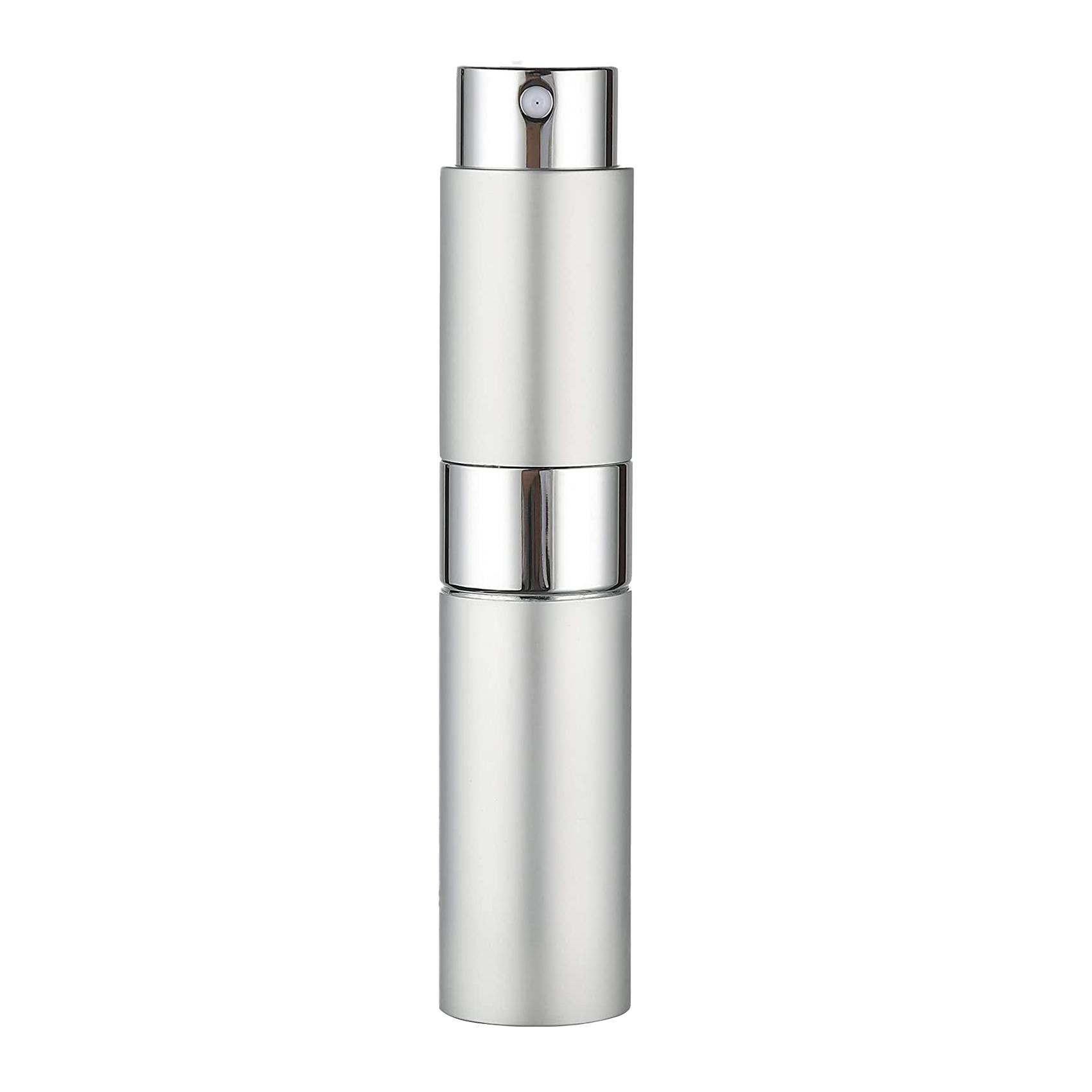 Parfum navulfles 8 ml Metaal Aluminium Hervulbare parfumfles Spuitfles Draagbare verstuiver Parfum Reizen: Zilver