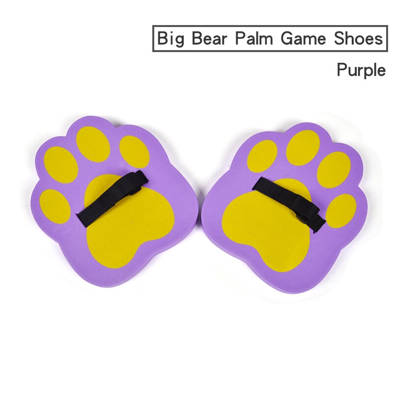 Kids Jumping Stilts Outdoor Balance Training Toy Balance Shoes Synchronous Shoes EVA Foam Bear's Paw Games for Children: Purple 