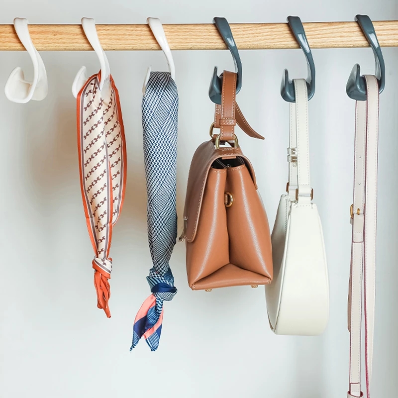 Neue Ins Bogen Tasche Aufhänger Haken Kleiderschrank Rack Mehrzweck Schrank Tuch Handtasche Halter Haken Hängen Lagerung Rack Hut Schals regal