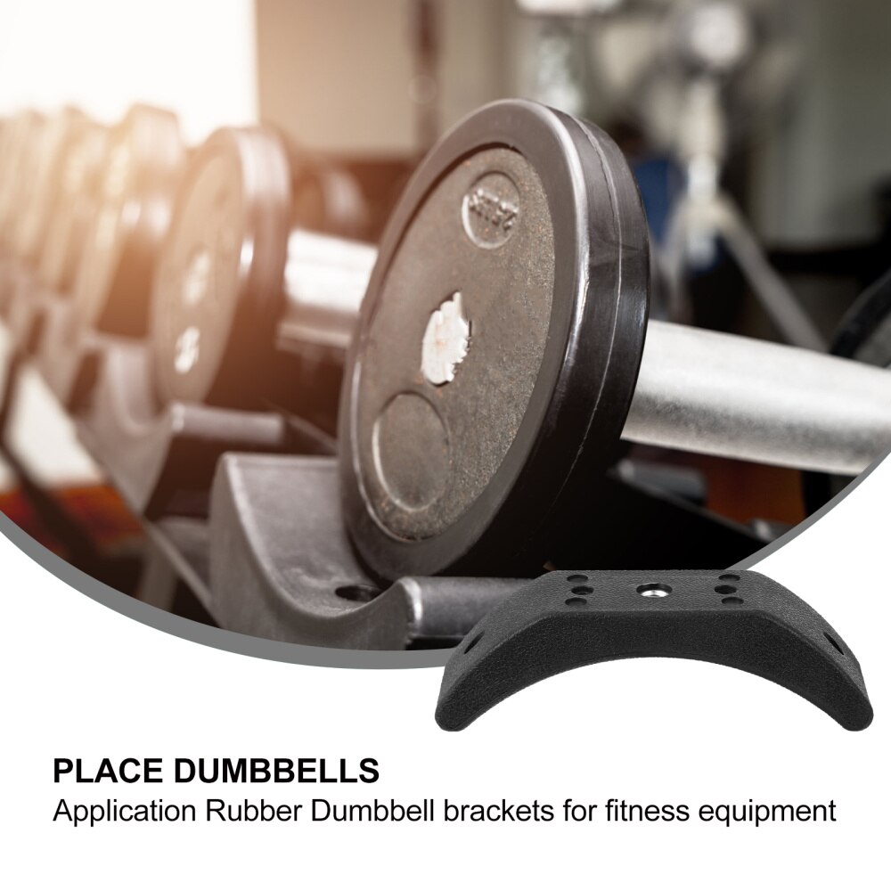 2 st hantlar rack hantel fästen gym hantel förvaringsstativ (svart)