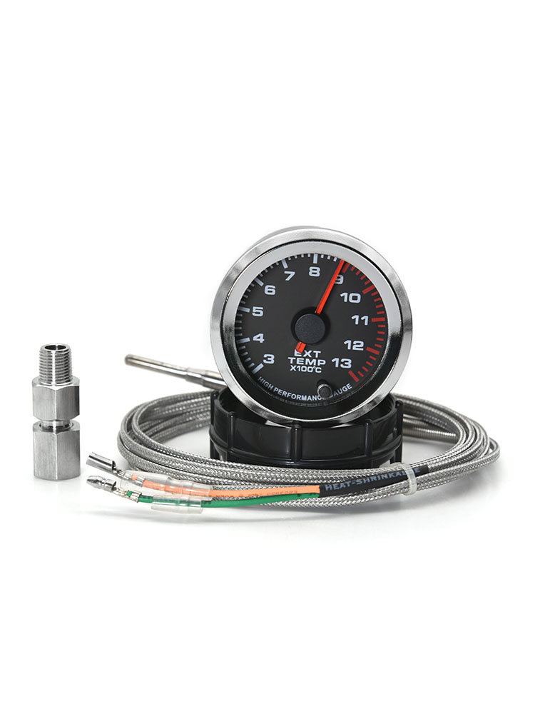 7 farbe LED Hintergrundbeleuchtung 52 MM Auto Abgas Temp Temperatur Gauge Mit EXT Temp Meter EGT sensor Für Racing auto 12 V: Default Title