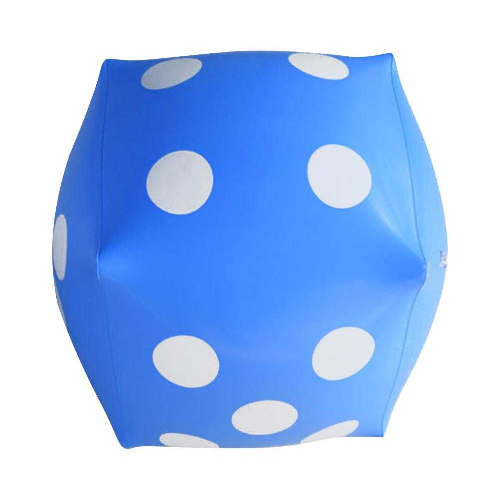 Cubo hinchable dado de juguete inflable etapa Prop Group dados inflables grandes juguetes educativos para niños accesorios para fiestas: Blue