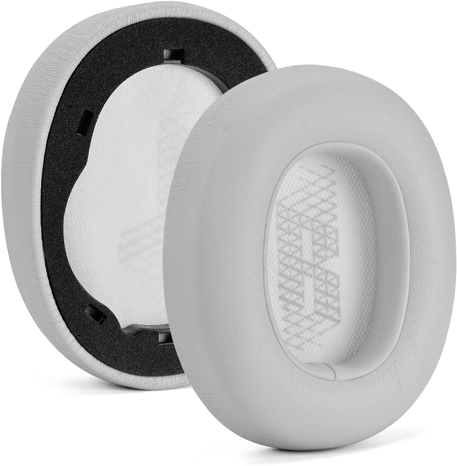Almohadillas para los oídos para JBL Live 650BTNC, recambio de almohadillas para los auriculares, BT NC, 650, piezas de reparación: Blanco