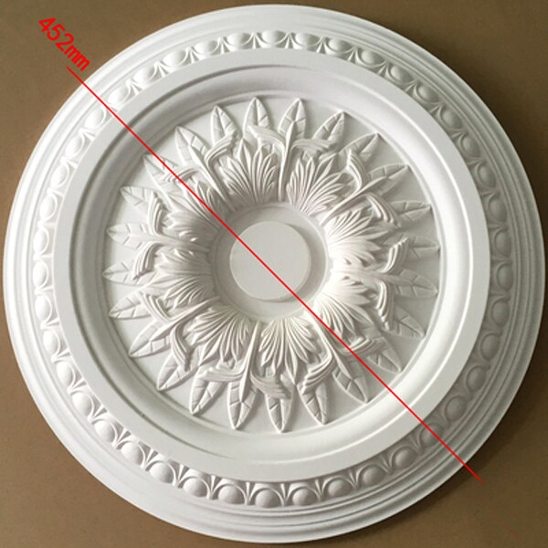 decorative ceiling rose pendant lamp base decor panel chandelier ceiling plate PU ceiling rosette medallion
