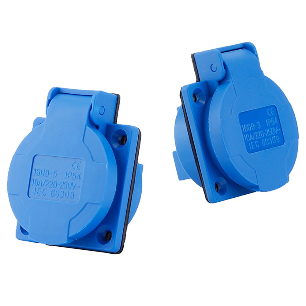 Five-hole Industrial Outlet 10A Waterproof Outlet IP54 250V Concealed Wall Outlet for Industrial