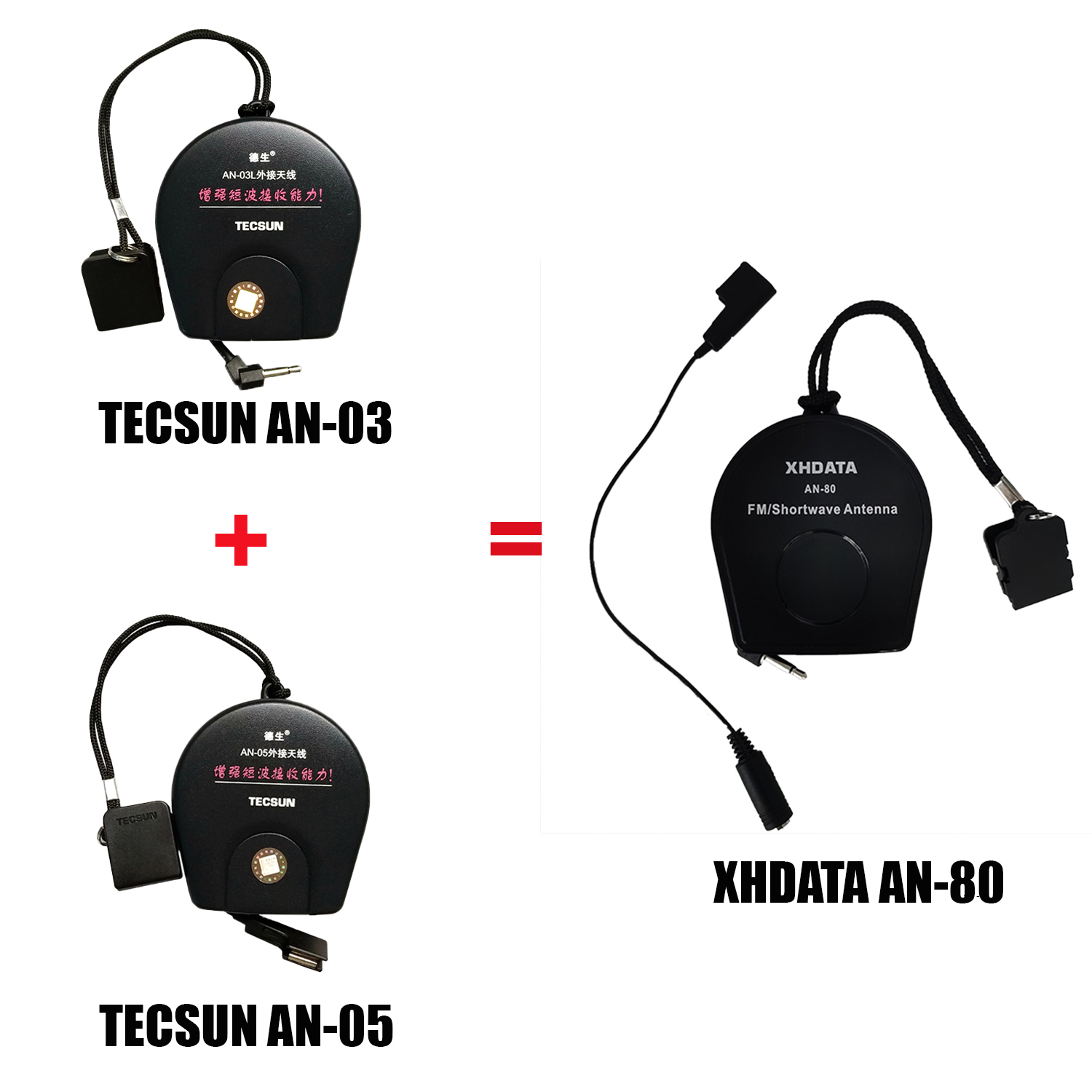 Tecsun EINE-80 Externe Antenne für FM SW Radio Empfänger Antenne PL-660 PL-380 PL-310ET Verbessern Kurze Welle Empfang Antenne