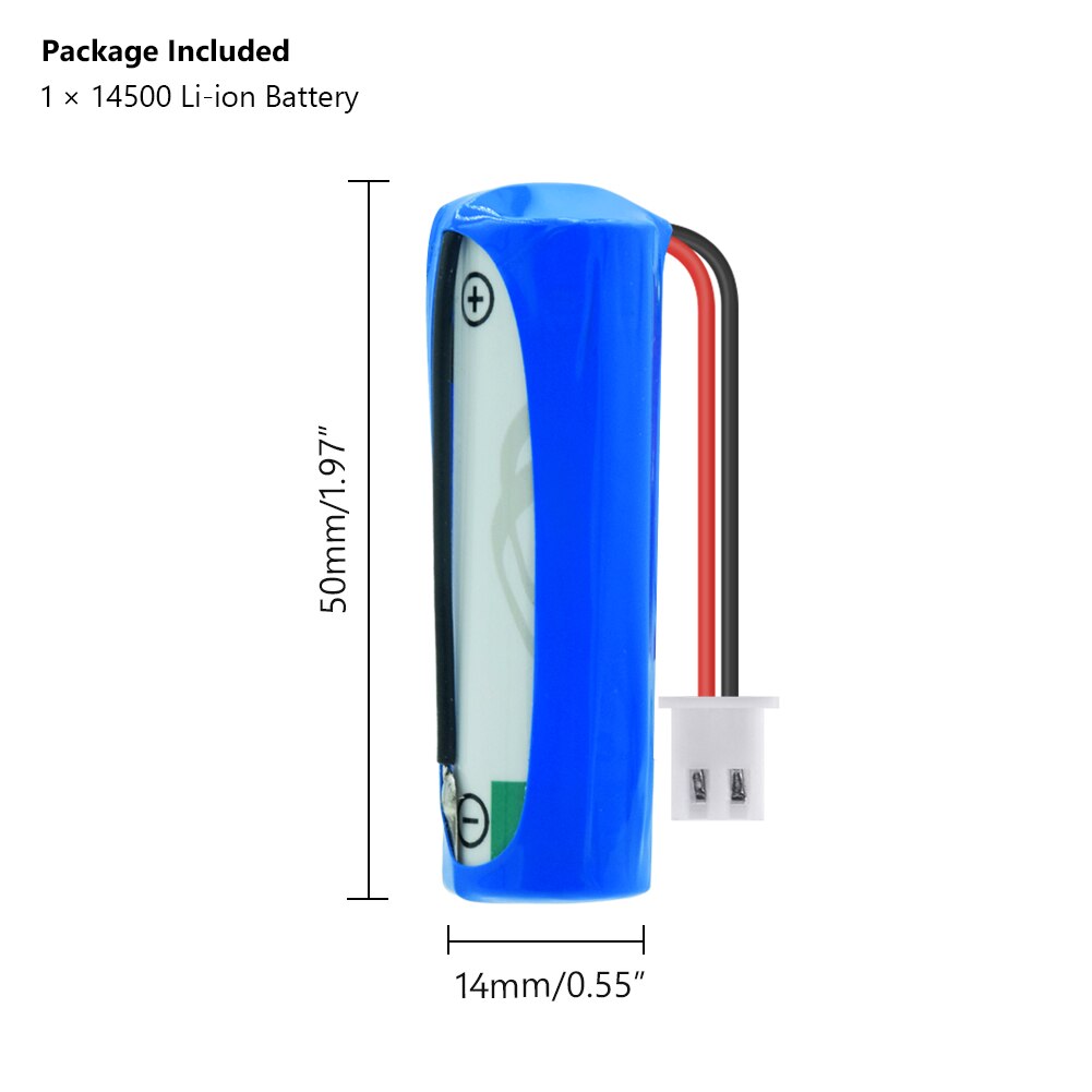 1 st 3.6v 14500 2000 mah li-socl 2 14500 batterier med anslutningskontakt för mac-datorer plc elmätare gas vattenmätare