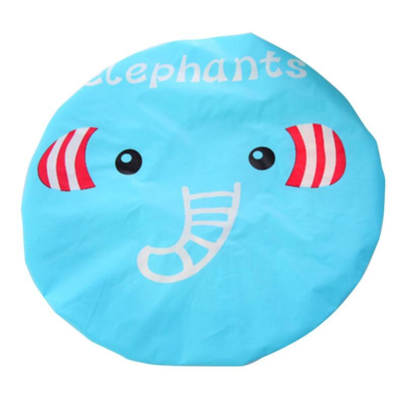 Hair Cover Cartoon Point Shower Cap Dot Thicken Elastic Bath Hat Women Spa Bathing Cap Waterproof Hair Salon Elastic Shower Hat: random color 03