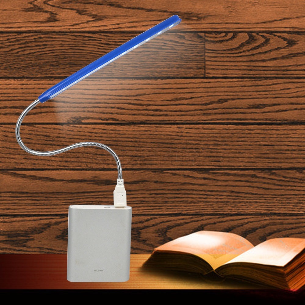 KEBETEME USB LED Light Night Lamp 10 LEDs Flexible 4 Colors for Notebook Laptop PC Computer Power Bank