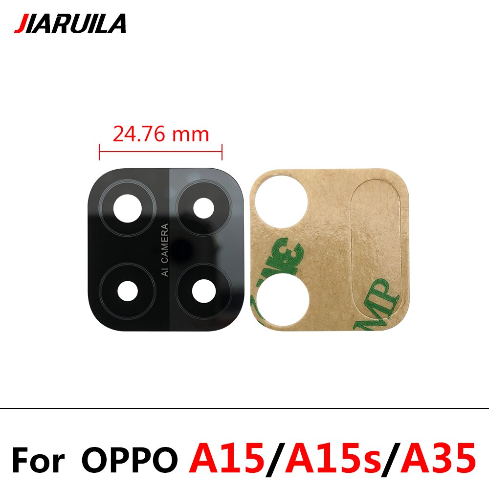 Szkiełko aparatu obiektyw dla Oppo A1k A5S A8 A9 A15 A16 A52 A53 A54 A74 A93 Realme 5 obudowa aparat z tyłu szkiełko aparatu za pomocą kleju naklejki + narzędzia