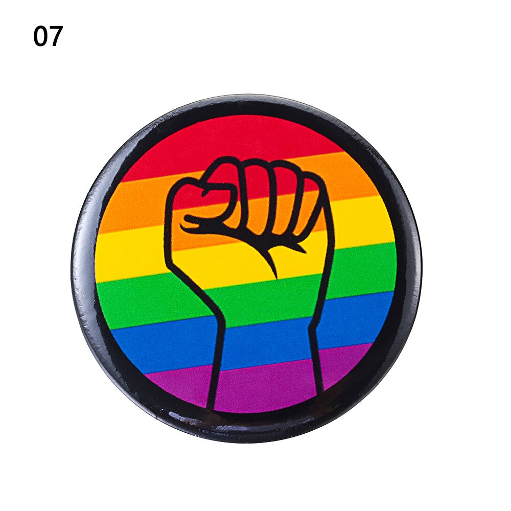 1Pc soutien Gay lesbien bisexuel transgenre symbole broche fierté arc-en-ciel drapeau fer-blanc Badge icônes broche bijoux accessoires