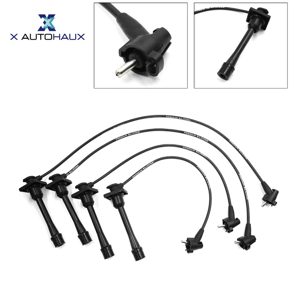 Bujía de coche cables de 4 cable de encendido para Toyota Celica Corolla Paseo 1993-1997 OE #8128 TE41