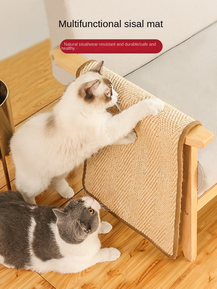 Scrapers for Cats Sisal Mat Furniture Boardback Scratcher Scratching Post Cat Scraper Supplies Pet Products Home Garden