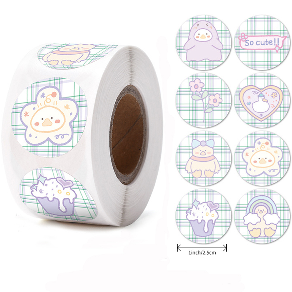 Pegatinas de animales de dibujos animados para niños, pegatinas inspiradoras de recompensa de pequeñas flores rojas para guardería, 100-500 piezas: Verde