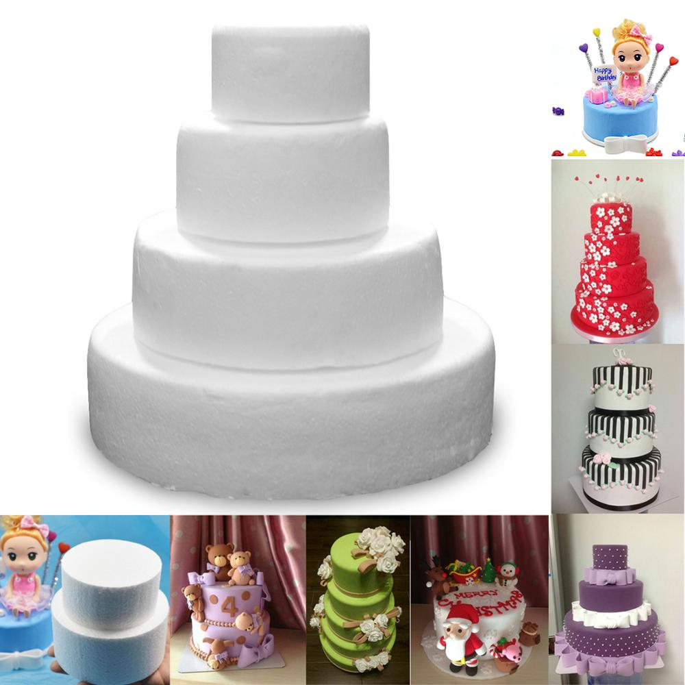 1 stk kage dummy modellering skum polystyren styrofoam sukker håndværk fest diy jul bryllupsfest dekorationer tilbehør