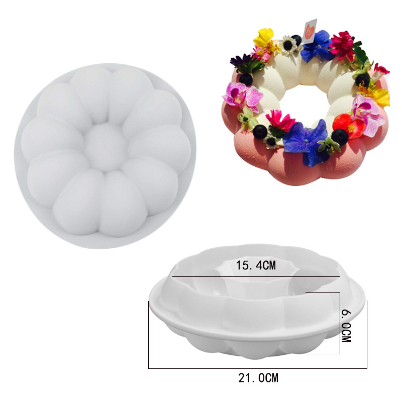 Halloween gresskar silikon kakeform til sjokolademousse dessert pudding brød blomst fondant bakeware panne dekorere verktøy