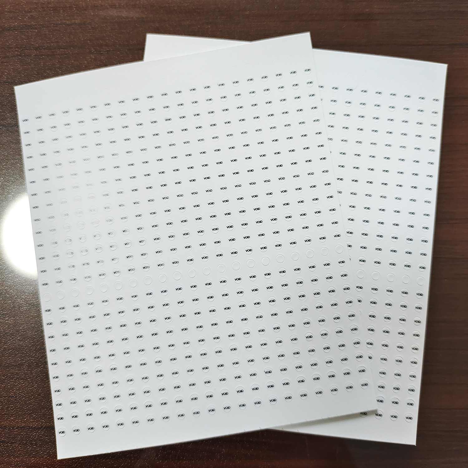 2.5mm Small Screw Hole Security Seal Warranty Void Sticker Eggshell Brittle Tamper Evident Removal Proof Paper Label Cover Stamp: Red