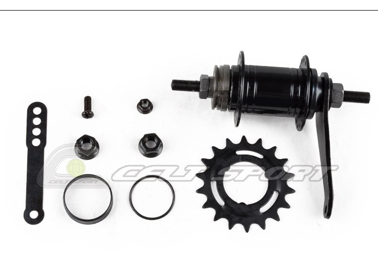Quando cykelnav single speed cykel fodbremse 32 huller hub cykel hub tilbehør backstage hub: Sort