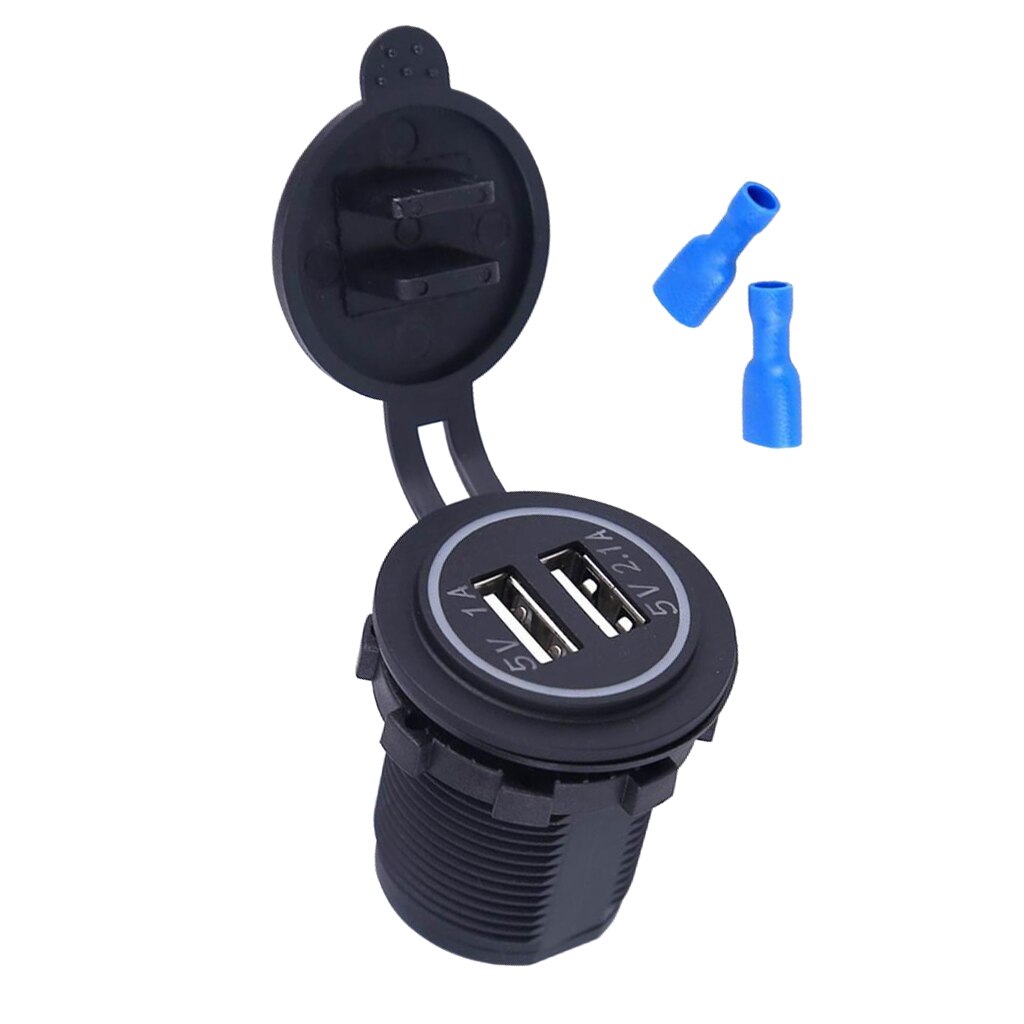 Easy Install Safety Charger Dual Charging Socket for iPhone for Samsung