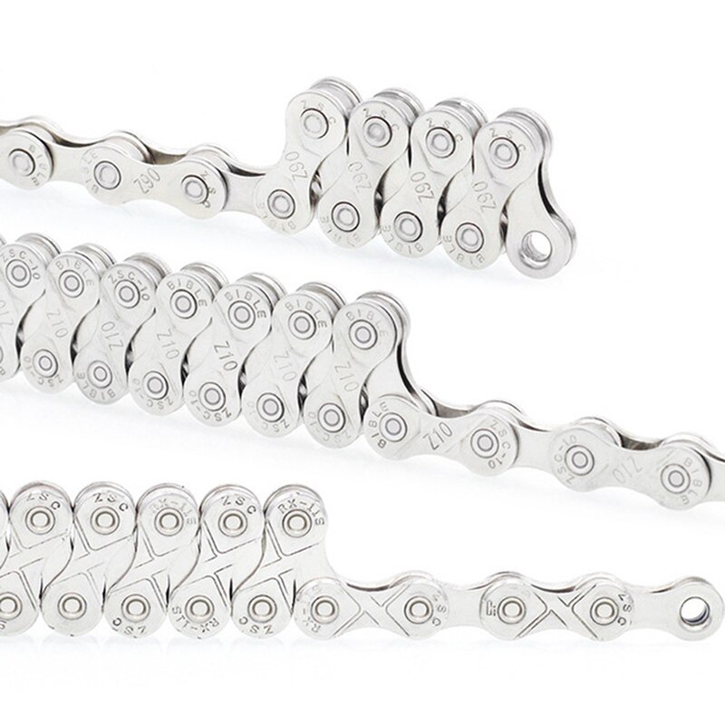 6 7 8 9 10 11 Speed Bicycle Chain 116 Links MTB Mountain Road Bike Stainless Steel Chains Plating Cycling Accessories BC0577