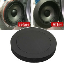 Anneau d'isolation phonique pour haut-parleur de voiture, 1 pièce, coussinet en coton de 6.5 pouces, accessoires d'isolation phonique, Audio automobile, garniture de porte, basse auto-adhésive