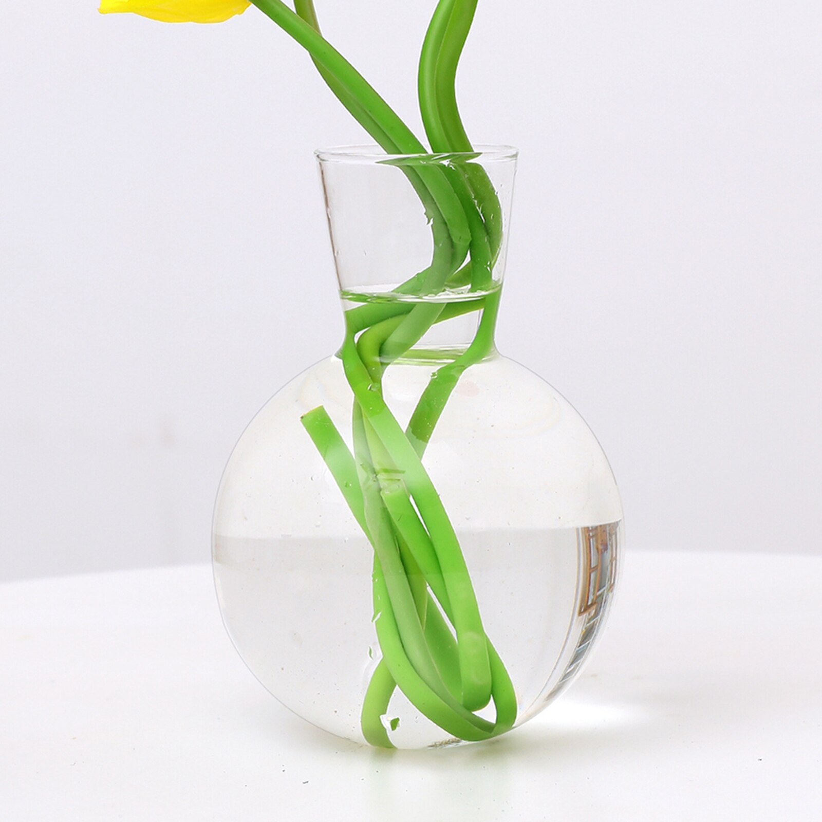 Clear Ball Bud Vase Transparent Round Glass Vase for Weddings Parties Table Centerpieces
