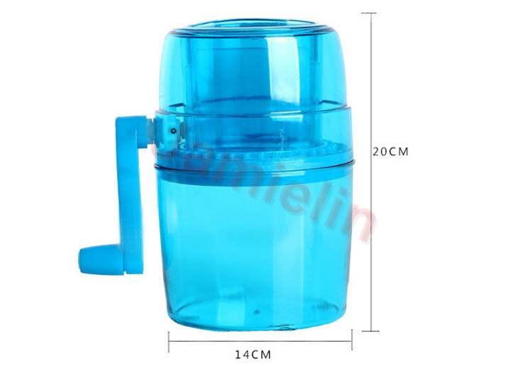 Jamielin Hand-operated Ice Crusher Shaver Slushies Maker Manual Ice Crusher Shaver Household Snow Cone maker
