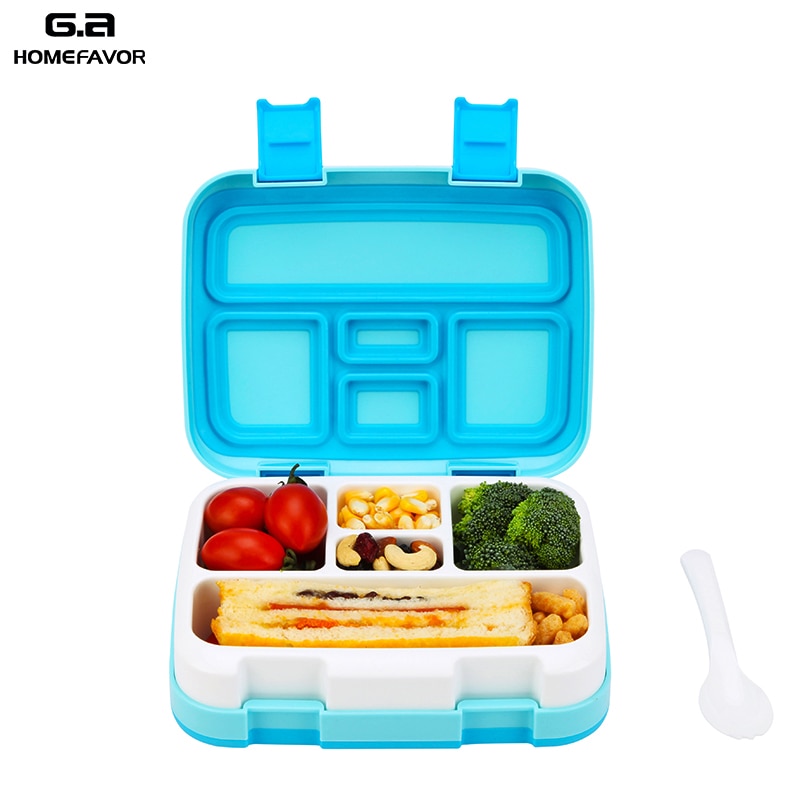 2 or 1 Pcs Lunch Box For Kids Food Containers Microwavable Bento Snack Box Cartoon School Waterproof Storage Box
