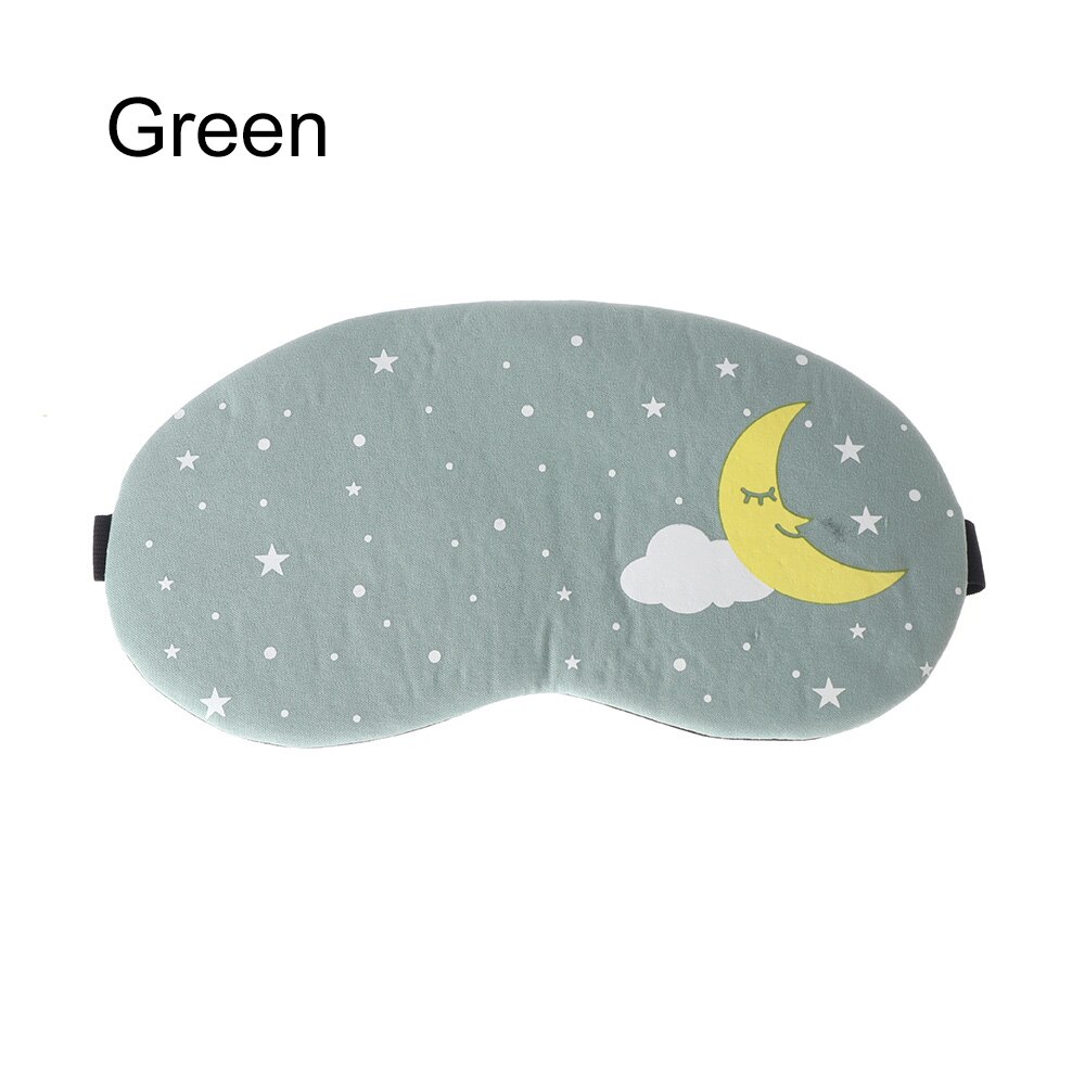 1PC 3D Soft Padded Shading Eye Mask Sleep Eyeshade Cartoon Starry Sky Eye Blindfold Patch Sleeping Aid Accessory Relaxing Tools