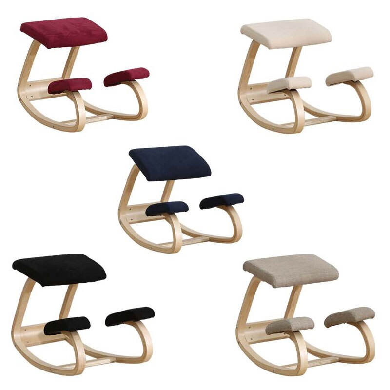 Original Ergonomic Kneeling Chair Stool Home Office Furniture Ergonomic Rocking Wooden Kneeling Computer Posture Chair