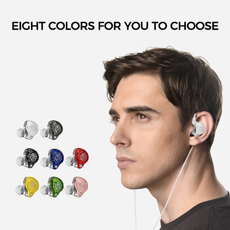 Originale TFZ In DIRETTA 1 In Trasduttore Auricolare Dell'orecchio HIFI Monitor Corsa E Jogging Sport auricolari con microfono 11.4 MILLIMETRI + 2DD Grafene Unità