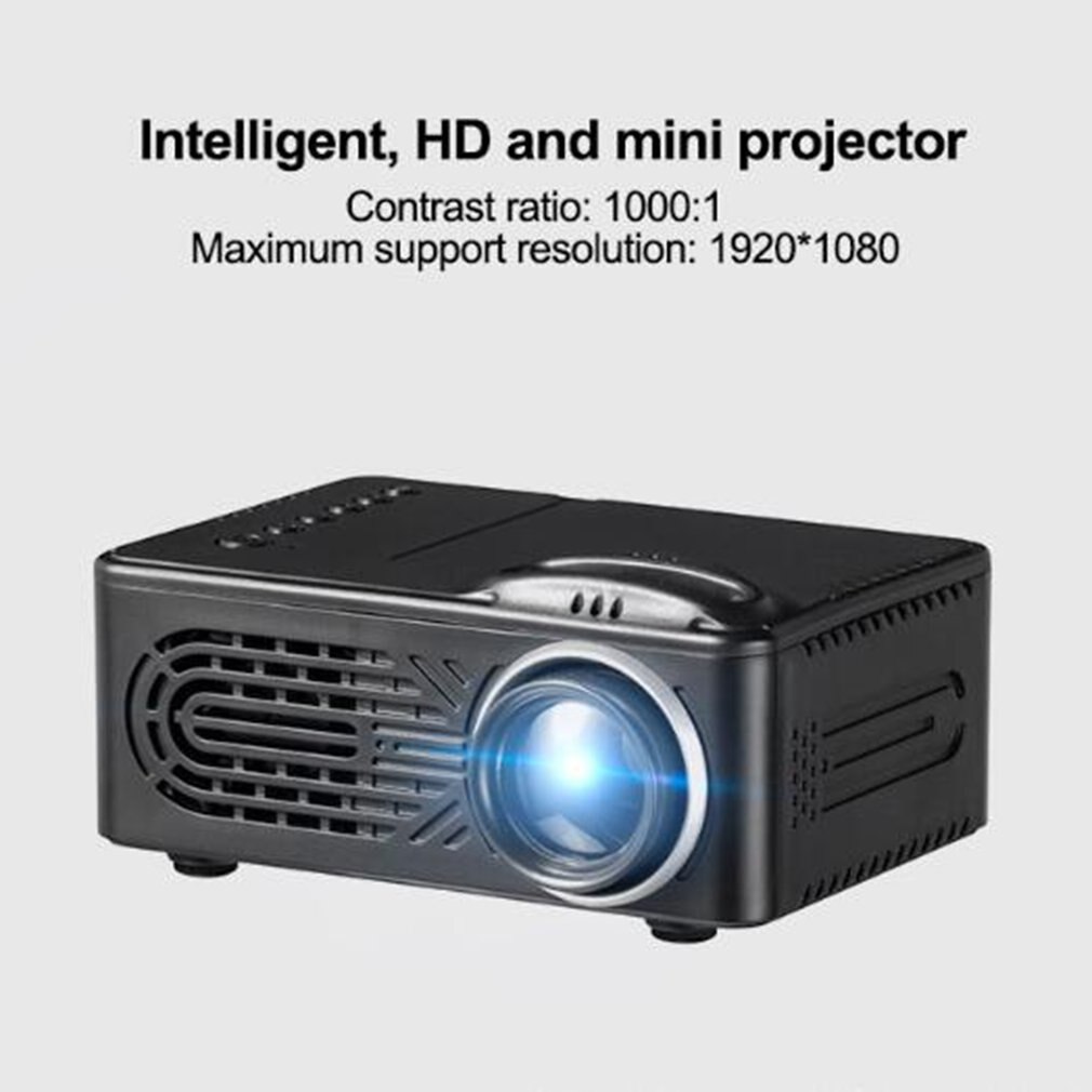 814 projecteur maison Miniature portable haute définition projecteur LED mini projection portable intégré stéréo haut-parleur Hi-Fi